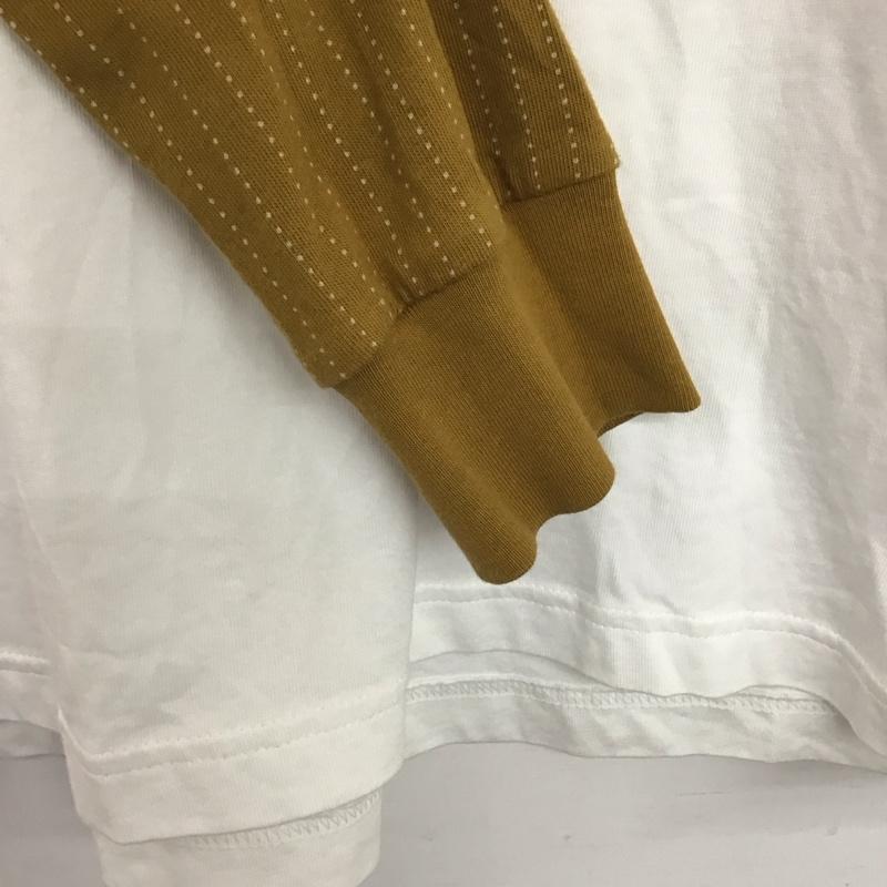 アディダス adidas カットソー 長袖 長袖カットソー ラグラン クルーネックカットソー プリントTシャツ ロゴ、文字 白 / ホワイト / white メンズ USED 古着 中古 10156630