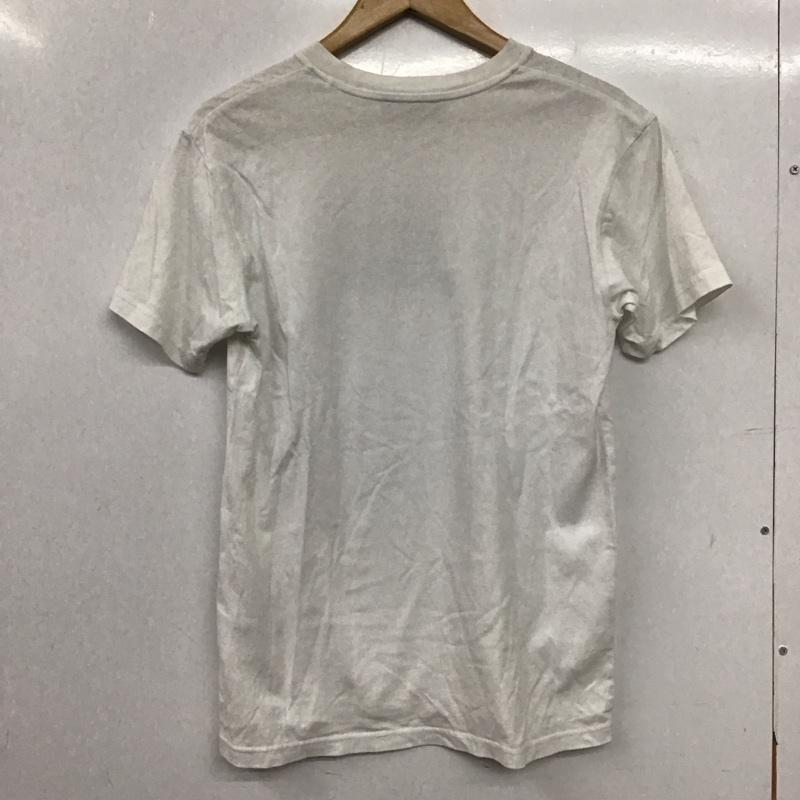 オニツカタイガー ONITSUKA TIGER Tシャツ 半袖 半袖カットソー プリントTシャツ クルーネックカットソー S ロゴ、文字 白 / ホワイト / white メンズ USED 古着 中古 10156633
