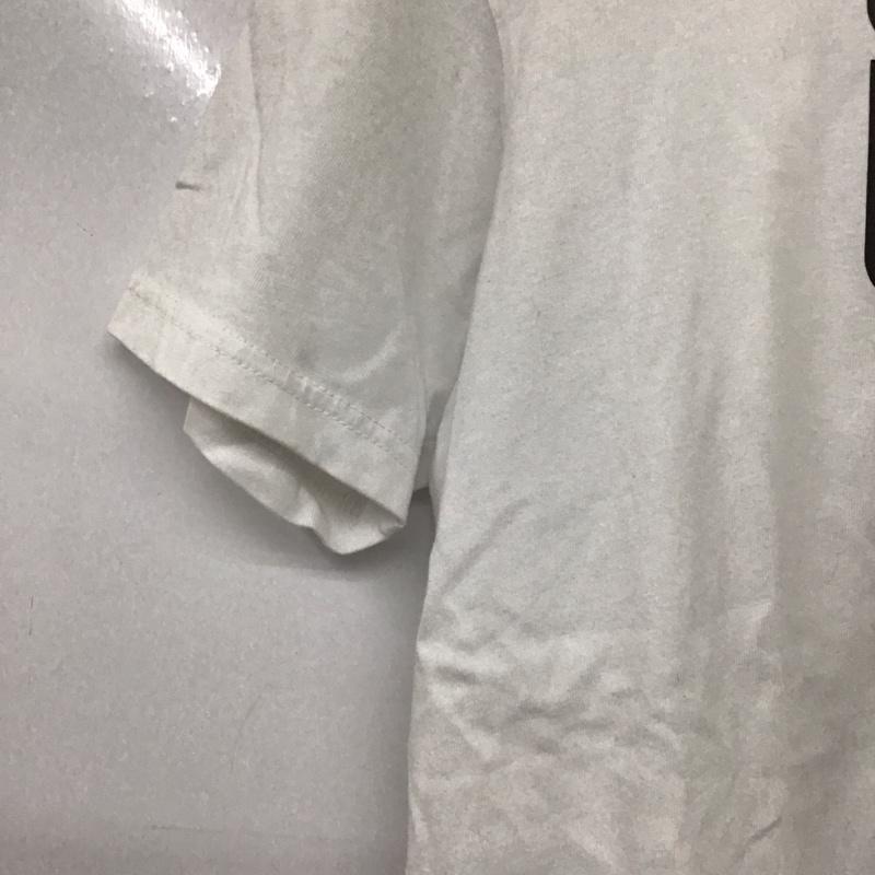 オニツカタイガー ONITSUKA TIGER Tシャツ 半袖 半袖カットソー プリントTシャツ クルーネックカットソー S ロゴ、文字 白 / ホワイト / white メンズ USED 古着 中古 10156633