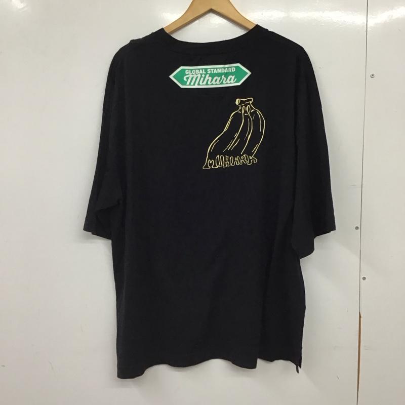 メゾンミハラヤスヒロ Maison MIHARA YASUHIRO Tシャツ 半袖 半袖カットソー プリントTシャツ クルーネックカットソー 48 プリント 黒 / ブラック / black メンズ USED 古着 中古 10156636