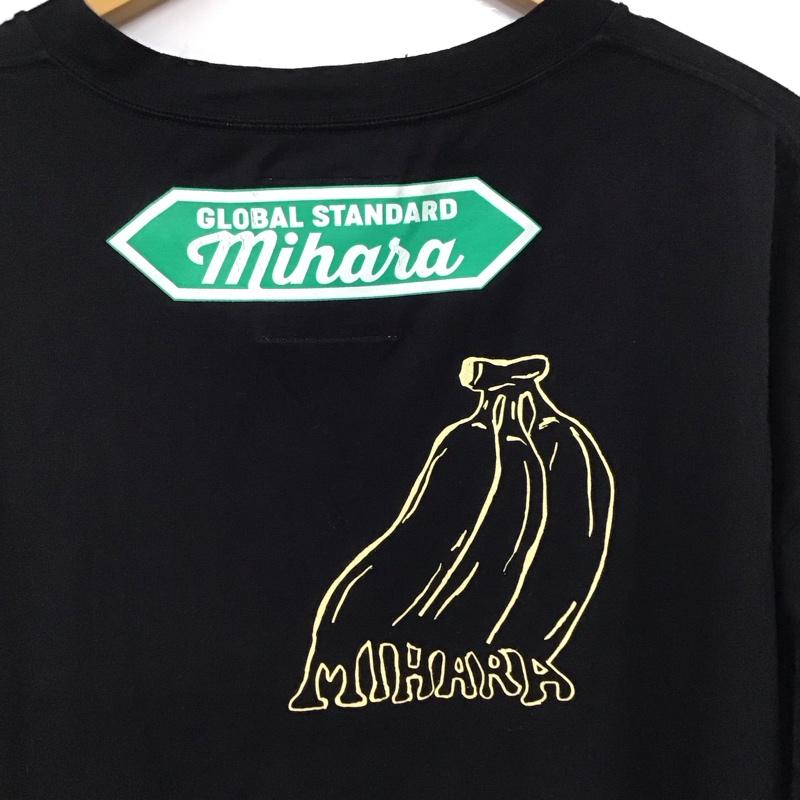 メゾンミハラヤスヒロ Maison MIHARA YASUHIRO Tシャツ 半袖 半袖カットソー プリントTシャツ クルーネックカットソー 48 プリント 黒 / ブラック / black メンズ USED 古着 中古 10156636