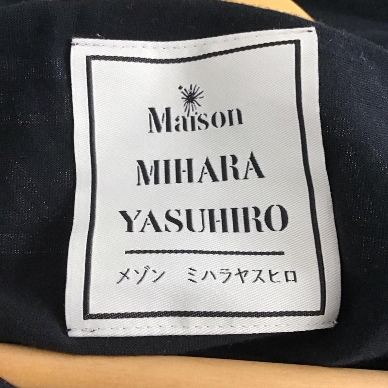 メゾンミハラヤスヒロ Maison MIHARA YASUHIRO Tシャツ 半袖 半袖カットソー プリントTシャツ クルーネックカットソー 48 プリント 黒 / ブラック / black メンズ USED 古着 中古 10156636