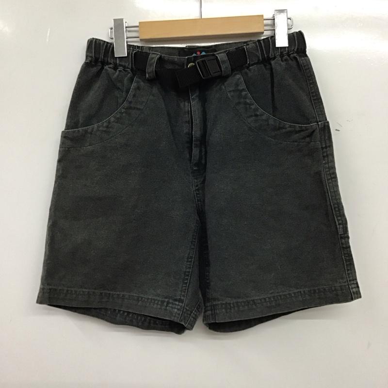 カブー KAVU パンツ ショートパンツ ショートパンツ ハーフパンツ カジュアルパンツ S ロゴ、文字 ダークグレー / ダークグレー / メンズ USED 古着 中古 10156639