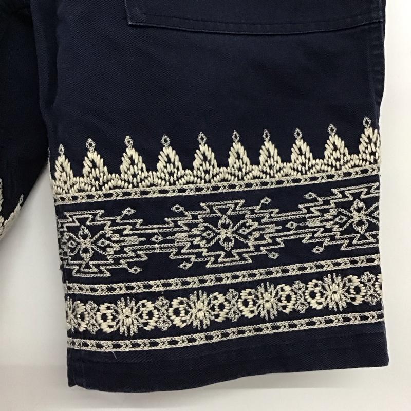 スラップショット SLAP SHOT パンツ ショートパンツ ショートパンツ ハーフパンツ カジュアルパンツ 30インチ 刺繍 紺 / ネイビー / navy メンズ USED 古着 中古 10156640
