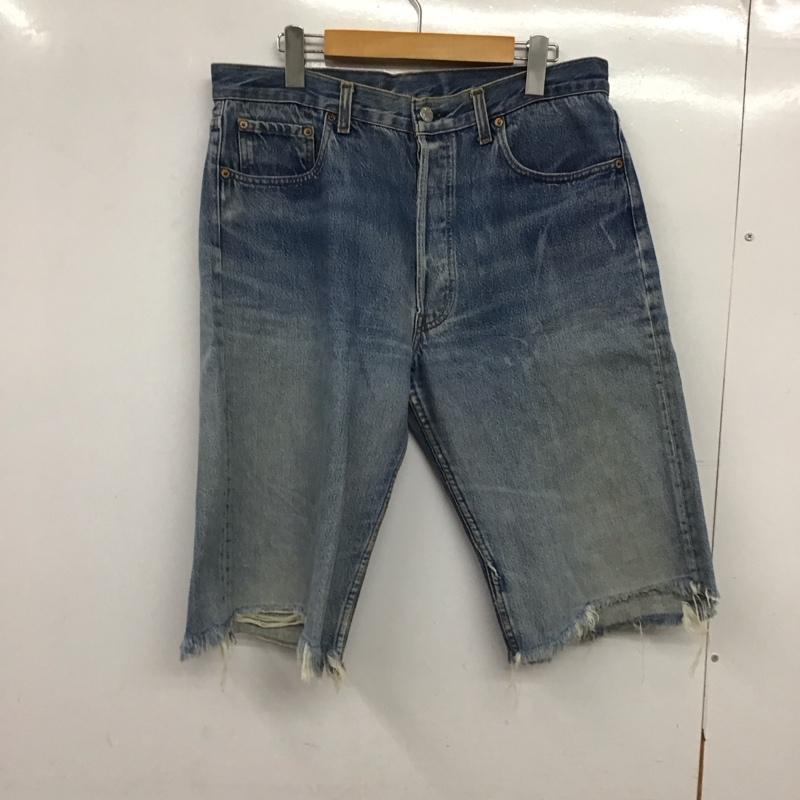 リーバイストラウスアンドコー Levi Strauss & co. パンツ ショートパンツ ショートパンツ ハーフパンツ カジュアルパンツ デニム 36インチ 無地 インディゴ / インディゴ / Indigo メンズ USED 古着 中古 10156642