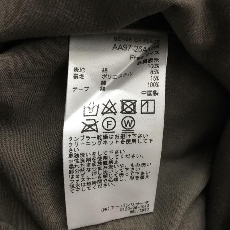 センスオブプレイスバイアーバンリサーチ SENSE OF PLACE by URBAN RESEARCH ジャンパースカート ジャンパースカート AA97-26A109 コーデュロイジャンパースカート FREE 無地 茶 / ブラウン / brown レディース USED 古着 中古 10156645