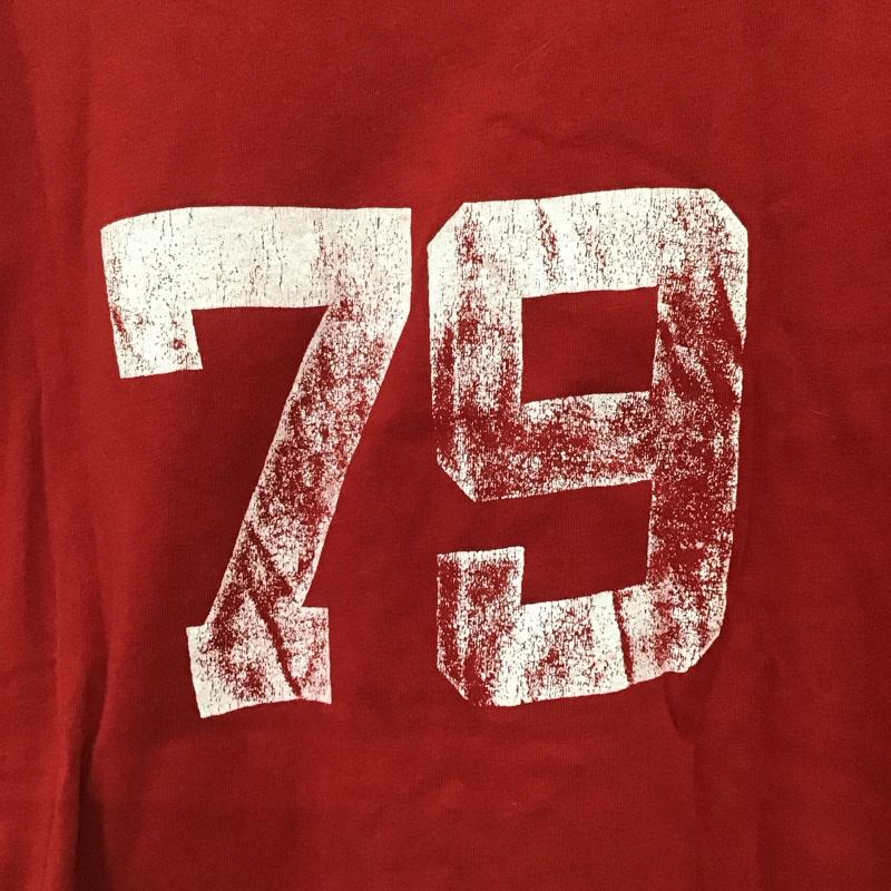 ジェイクルー J.CREW Tシャツ 半袖 半袖カットソー プリントTシャツ クルーネックカットソー S ロゴ、文字 赤 / レッド / red メンズ USED 古着 中古 10156646