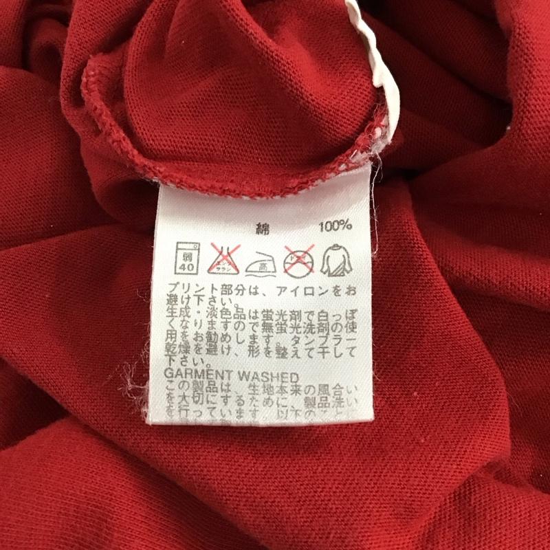 ジェイクルー J.CREW Tシャツ 半袖 半袖カットソー プリントTシャツ クルーネックカットソー S ロゴ、文字 赤 / レッド / red メンズ USED 古着 中古 10156646