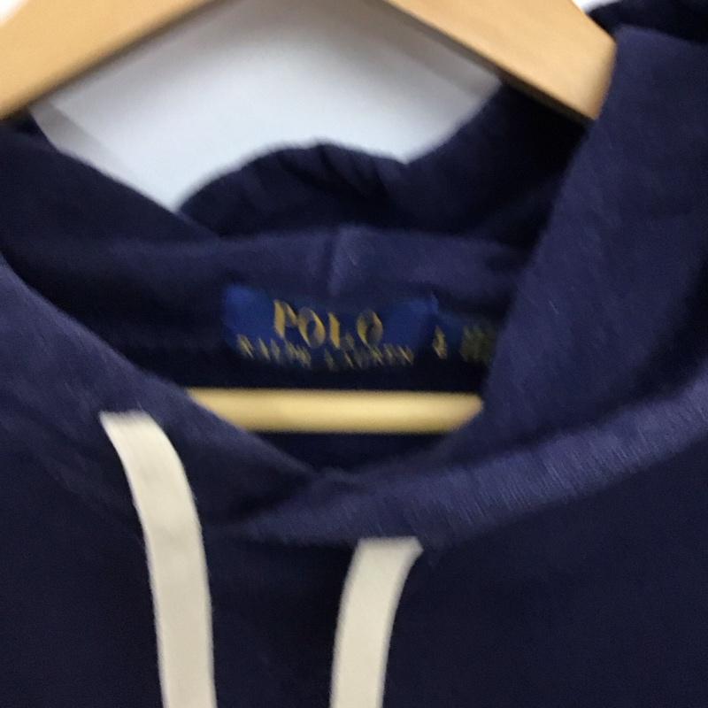 ポロラルフローレン POLO RALPH LAUREN パーカー 長袖 長袖パーカー プルオーバーパーカー スウェット L ロゴ、文字 紺 / ネイビー / navy メンズ USED 古着 中古 10156647