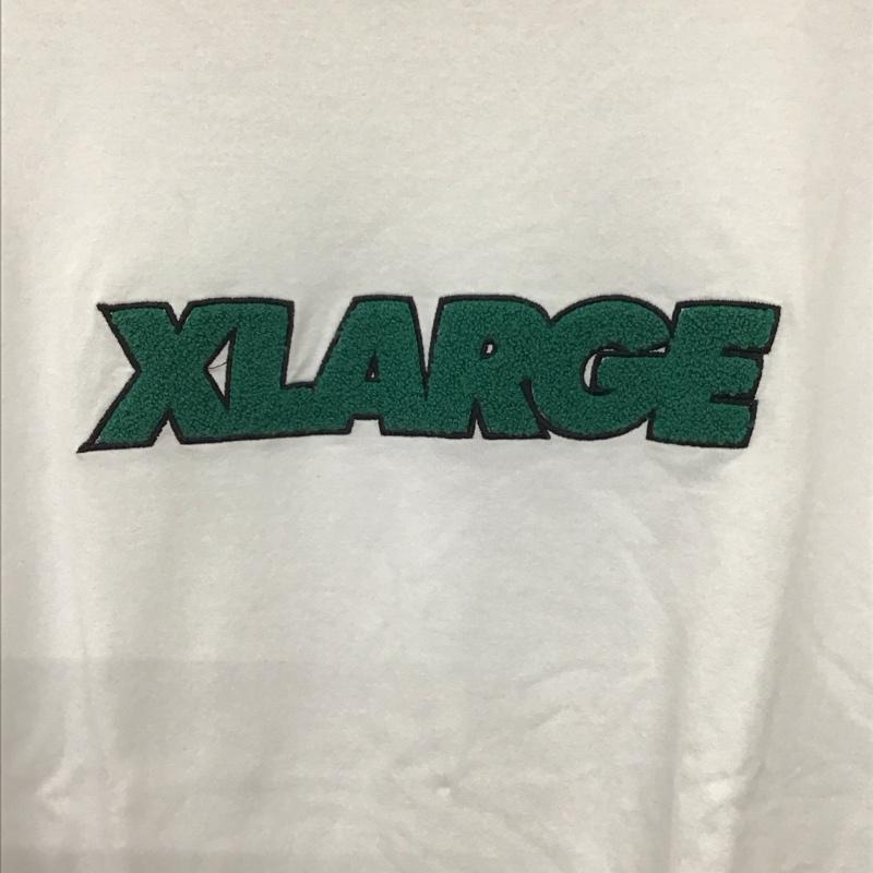 エクストララージ XLARGE Tシャツ 半袖 半袖カットソー プリントTシャツ クルーネックカットソー M ロゴ、文字 白 / ホワイト / white メンズ USED 古着 中古 10156649
