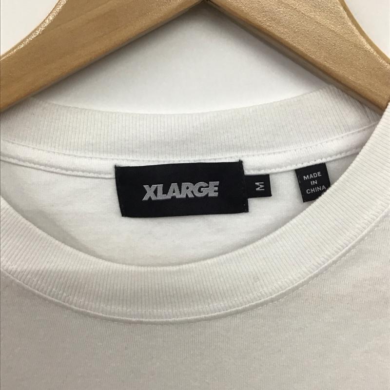 エクストララージ XLARGE Tシャツ 半袖 半袖カットソー プリントTシャツ クルーネックカットソー M ロゴ、文字 白 / ホワイト / white メンズ USED 古着 中古 10156649