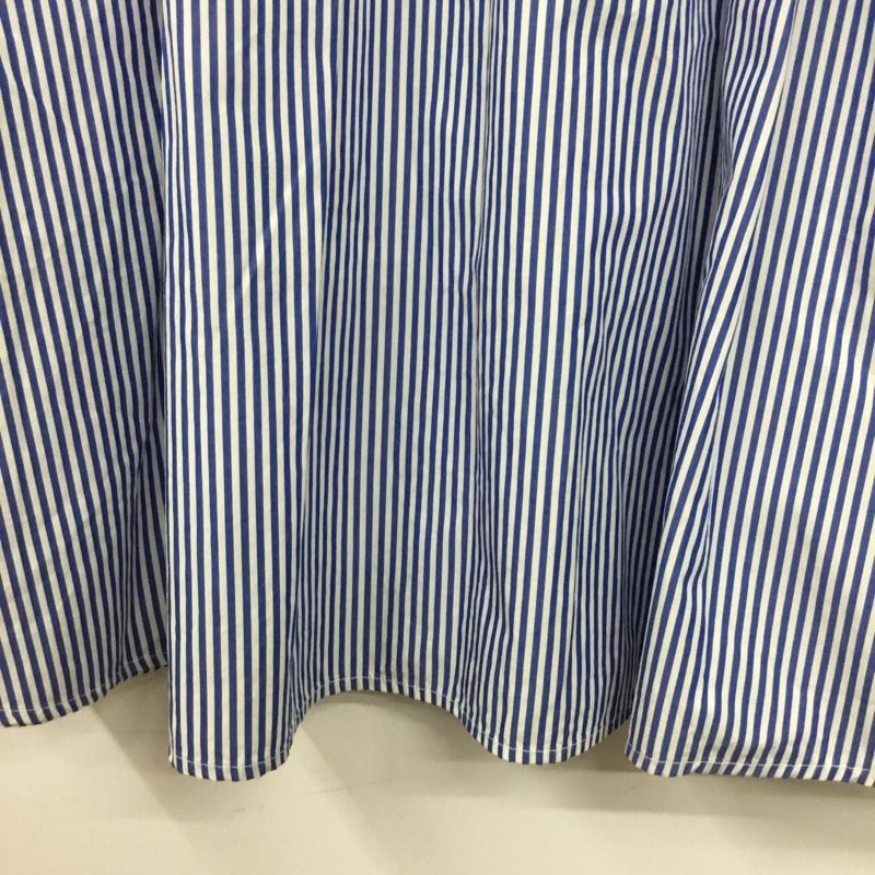 レイビームス Ray BEAMS ワンピース ロングスカート ストライプ 白 / ホワイト / white X 青 / ブルー / blue レディース USED 古着 中古 10156650