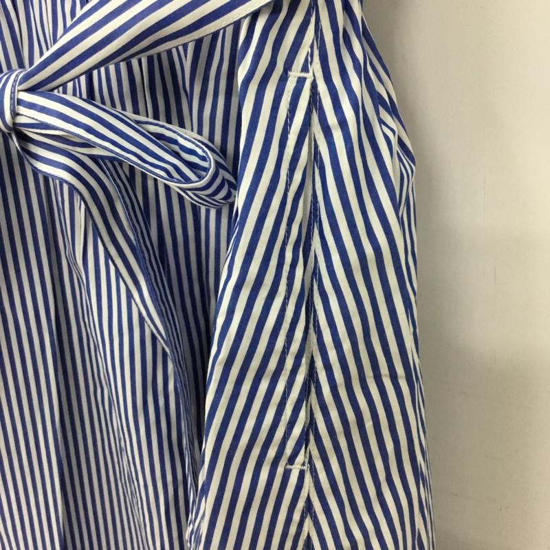 レイビームス Ray BEAMS ワンピース ロングスカート ストライプ 白 / ホワイト / white X 青 / ブルー / blue レディース USED 古着 中古 10156650
