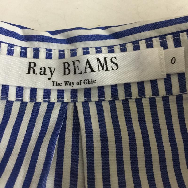 レイビームス Ray BEAMS ワンピース ロングスカート ストライプ 白 / ホワイト / white X 青 / ブルー / blue レディース USED 古着 中古 10156650