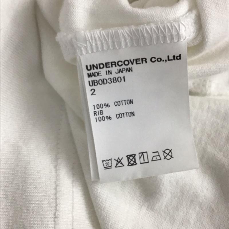 アンダーカバー UNDERCOVER Tシャツ 半袖 半袖カットソー プリントTシャツ クルーネックカットソー 2 ロゴ、文字 白 / ホワイト / white メンズ USED 古着 中古 10156651