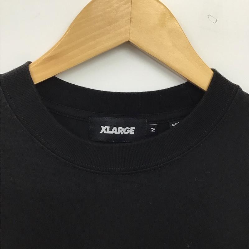 エクストララージ XLARGE Tシャツ 半袖 半袖カットソー プリントTシャツ クルーネックカットソー M ロゴ、文字 黒 / ブラック / black メンズ USED 古着 中古 10156652