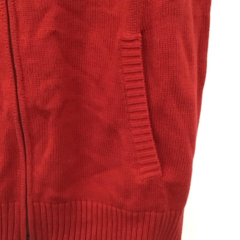 カールヘルム KARLHELMUT ベスト ベスト ジップアップニットベスト ノースリーブ M ロゴ、文字 赤 / レッド / red メンズ USED 古着 中古 10156654