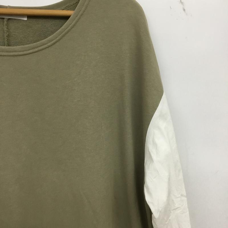フィフス fifth ワンピース ロングスカート 無地 白 / ホワイト / white X カーキ / カーキ / khaki レディース USED 古着 中古 10156655