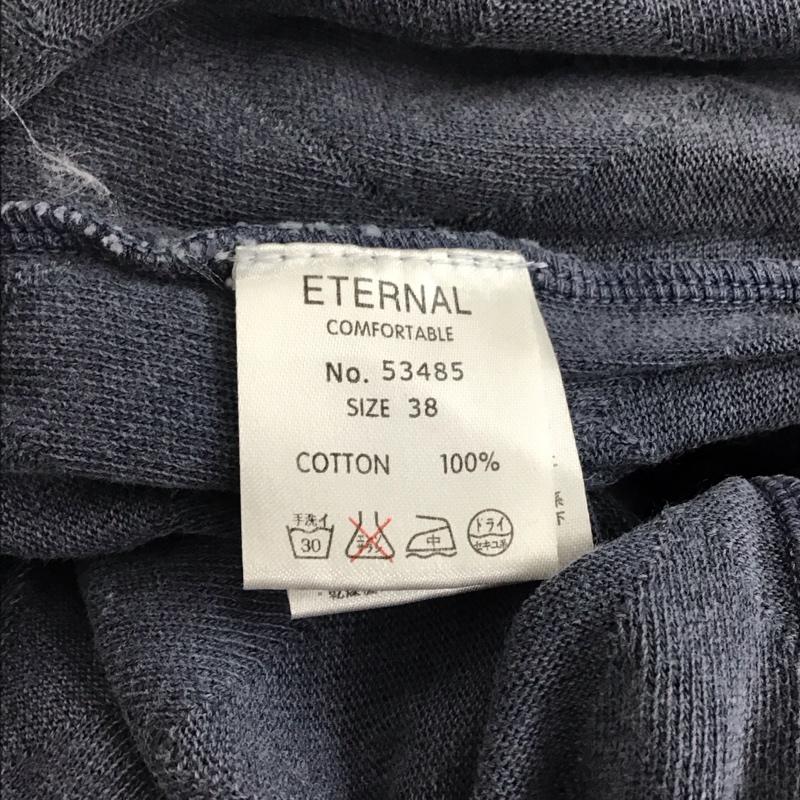エターナル ETERNAL ポロシャツ 半袖 半袖ポロシャツ カラーシャツ 半袖カットソー 38 総柄 紺 / ネイビー / navy メンズ USED 古着 中古 10156656