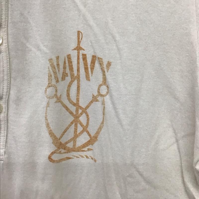 also also ポロシャツ 半袖 半袖ポロシャツ カラーシャツ 半袖カットソー 2 ロゴ、文字 アイボリー / アイボリー / メンズ USED 古着 中古 10156658