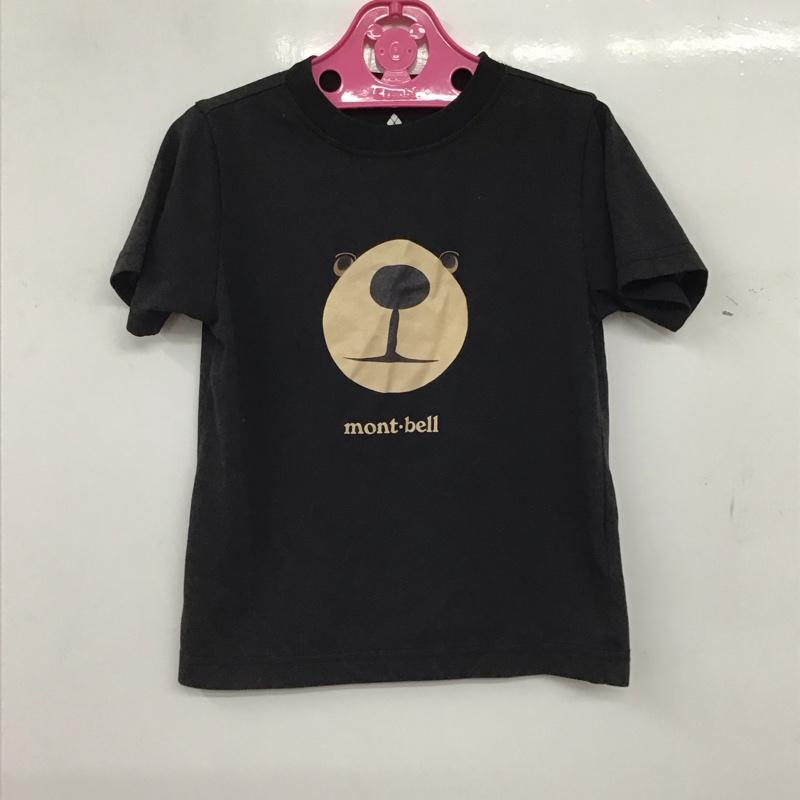モンベル mont-bell Tシャツ 半袖 半袖カットソー プリントTシャツ クルーネックカットソー 110cm プリント 黒 / ブラック / black ボーイズ USED 古着 中古 10156666