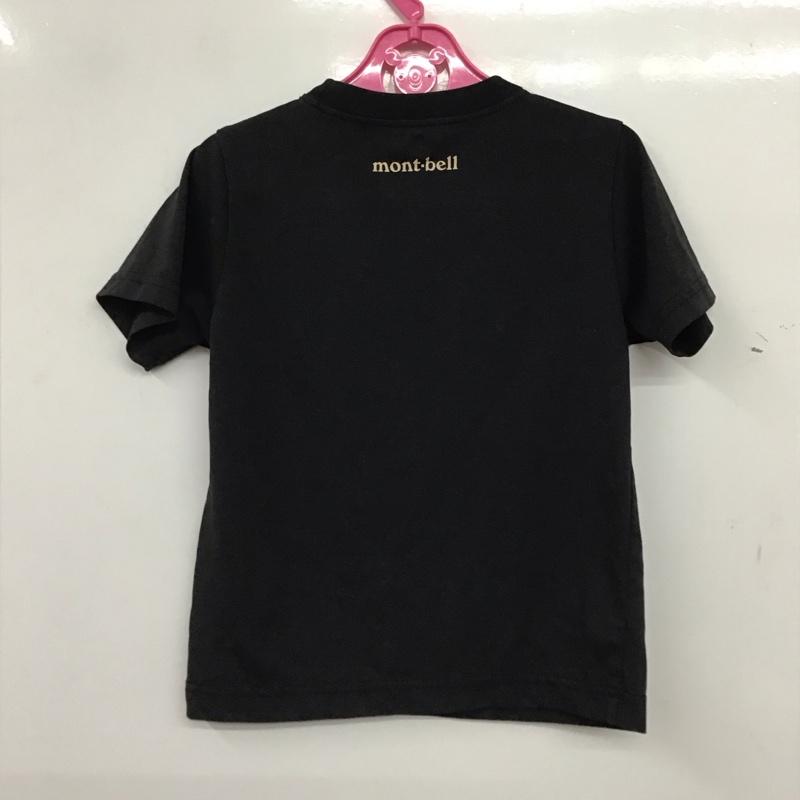 モンベル mont-bell Tシャツ 半袖 半袖カットソー プリントTシャツ クルーネックカットソー 110cm プリント 黒 / ブラック / black ボーイズ USED 古着 中古 10156666