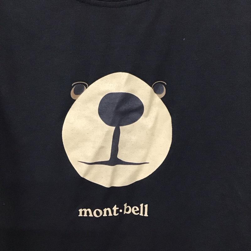 モンベル mont-bell Tシャツ 半袖 半袖カットソー プリントTシャツ クルーネックカットソー 110cm プリント 黒 / ブラック / black ボーイズ USED 古着 中古 10156666
