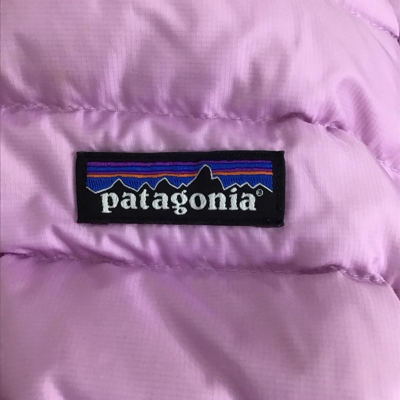 パタゴニア patagonia ジャケット、上着 ダウンジャケット ジップアップジャケット アウター パーカー ロゴ、文字 マルチカラー / マルチカラー / multicolor ガールズ USED 古着 中古 10156668