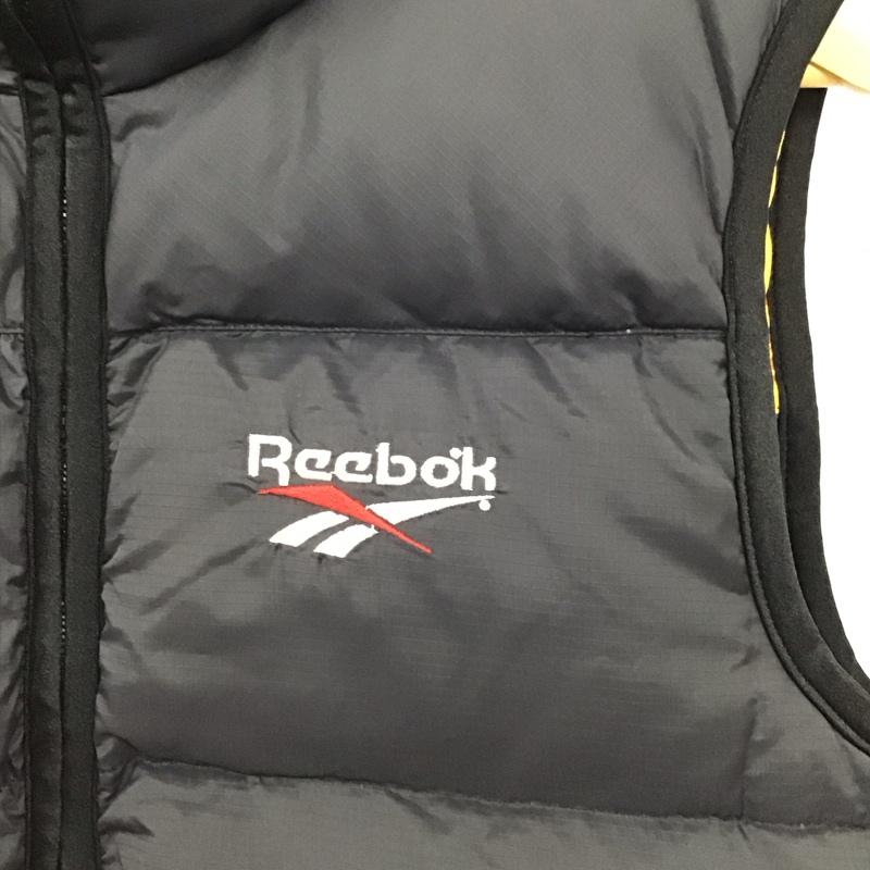 リーボック Reebok ベスト ベスト ジップアップダウンジャケットベスト 160cm ロゴ、文字 黒 / ブラック / black ボーイズ USED 古着 中古 10156670