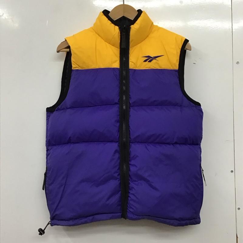 リーボック Reebok ベスト ベスト ジップアップダウンジャケットベスト 160cm ロゴ、文字 黒 / ブラック / black ボーイズ USED 古着 中古 10156670