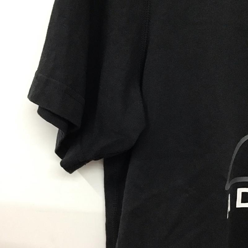アディダス adidas Tシャツ 半袖 半袖カットソー プリントTシャツ クルーネックカットソー ロゴ、文字 黒 / ブラック / black メンズ USED 古着 中古 10156679