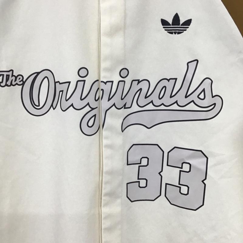 アディダス adidas シャツ、ブラウス 半袖 半袖シャツ プリントシャツ カラーシャツ ロゴ、文字 ベージュ / ベージュ / beige X アイボリー / アイボリー / メンズ USED 古着 中古 10156680