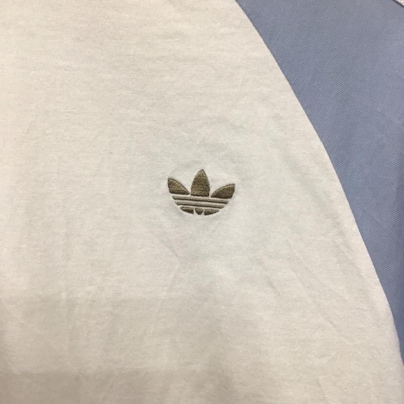 アディダス adidas Tシャツ 半袖 半袖カットソー プリントTシャツ クルーネックカットソー ロゴ、文字 白 / ホワイト / white メンズ USED 古着 中古 10156684
