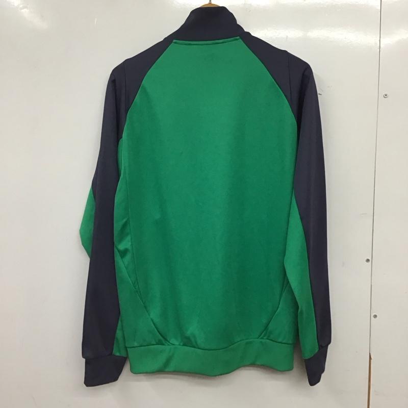 アディダス adidas ジャケット、上着 ジャンパー、ブルゾン ジップアップジャケット アウター ロゴ、文字 緑 / グリーン / green メンズ USED 古着 中古 10156685