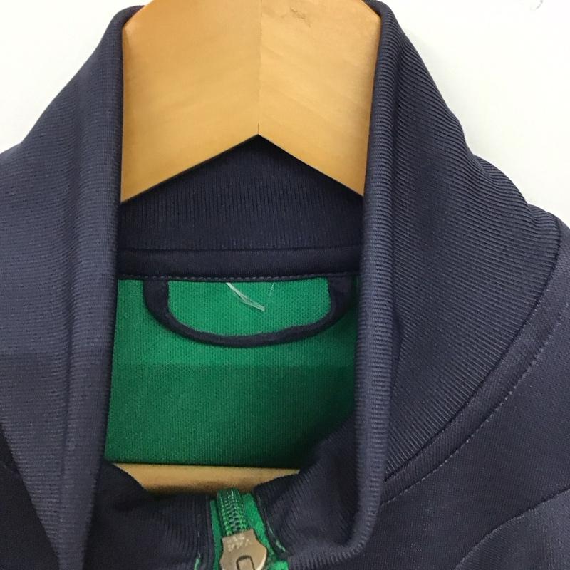 アディダス adidas ジャケット、上着 ジャンパー、ブルゾン ジップアップジャケット アウター ロゴ、文字 緑 / グリーン / green メンズ USED 古着 中古 10156685