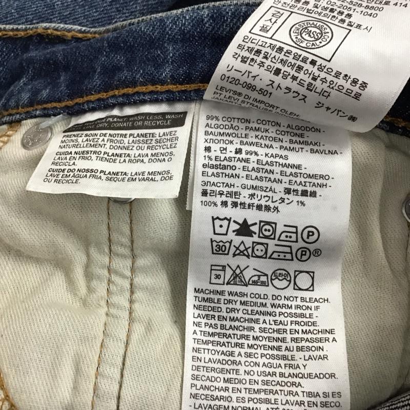 リーバイストラウスアンドコー Levi Strauss & co. パンツ デニム、ジーンズ デニムパンツ スリムパンツ カジュアルパンツ ストレッチパンツ 32インチ ロゴ、文字 インディゴ / インディゴ / Indigo メンズ USED 古着 中古 10156690