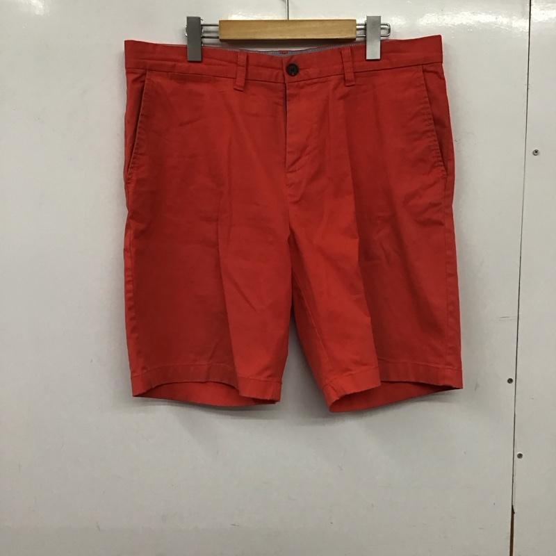 トミーヒルフィガー TOMMY HILFIGER パンツ ショートパンツ ショートパンツ ハーフパンツ カジュアルパンツ 34インチ 無地 赤 / レッド / red メンズ USED 古着 中古 10156692