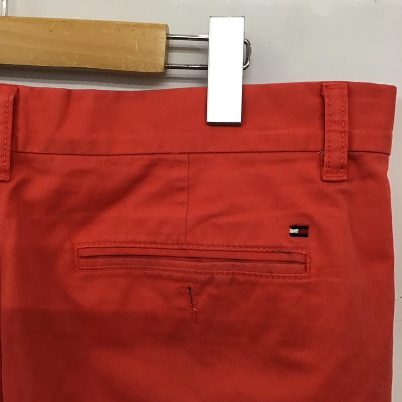 トミーヒルフィガー TOMMY HILFIGER パンツ ショートパンツ ショートパンツ ハーフパンツ カジュアルパンツ 34インチ 無地 赤 / レッド / red メンズ USED 古着 中古 10156692
