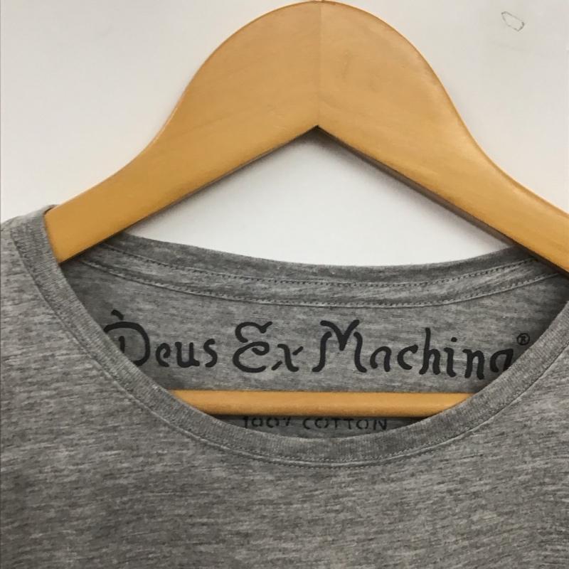 デウスエクスマキナ DEUS EX MACHINA Tシャツ 半袖 半袖カットソー プリントTシャツ クルーネックカットソー L ロゴ、文字 灰 / グレー / gray メンズ USED 古着 中古 10156696