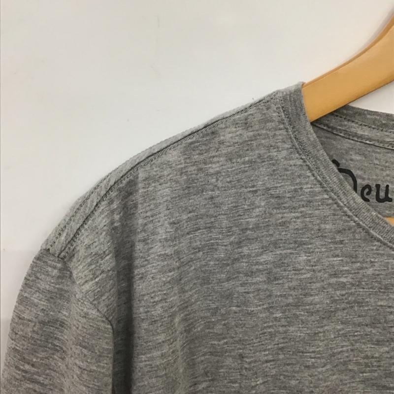 デウスエクスマキナ DEUS EX MACHINA Tシャツ 半袖 半袖カットソー プリントTシャツ クルーネックカットソー L ロゴ、文字 灰 / グレー / gray メンズ USED 古着 中古 10156696