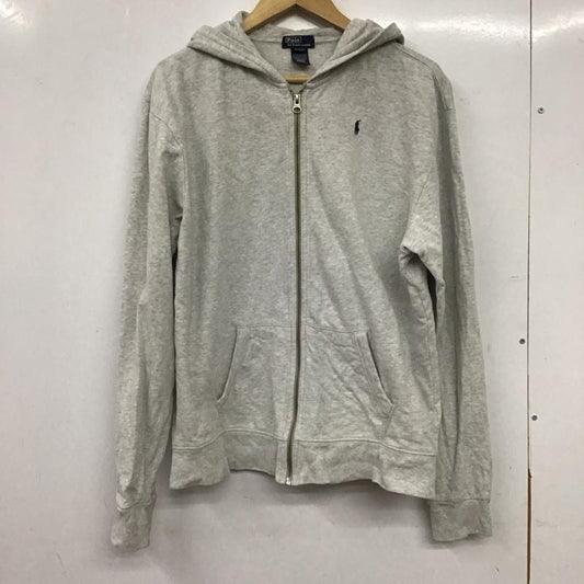 ポロバイラルフローレン Polo by RALPH LAUREN パーカー 長袖 ジップアップパーカー 長袖パーカー カジュアルジャケット XL ロゴ、文字 灰 / グレー / gray メンズ USED 古着 中古 10156701