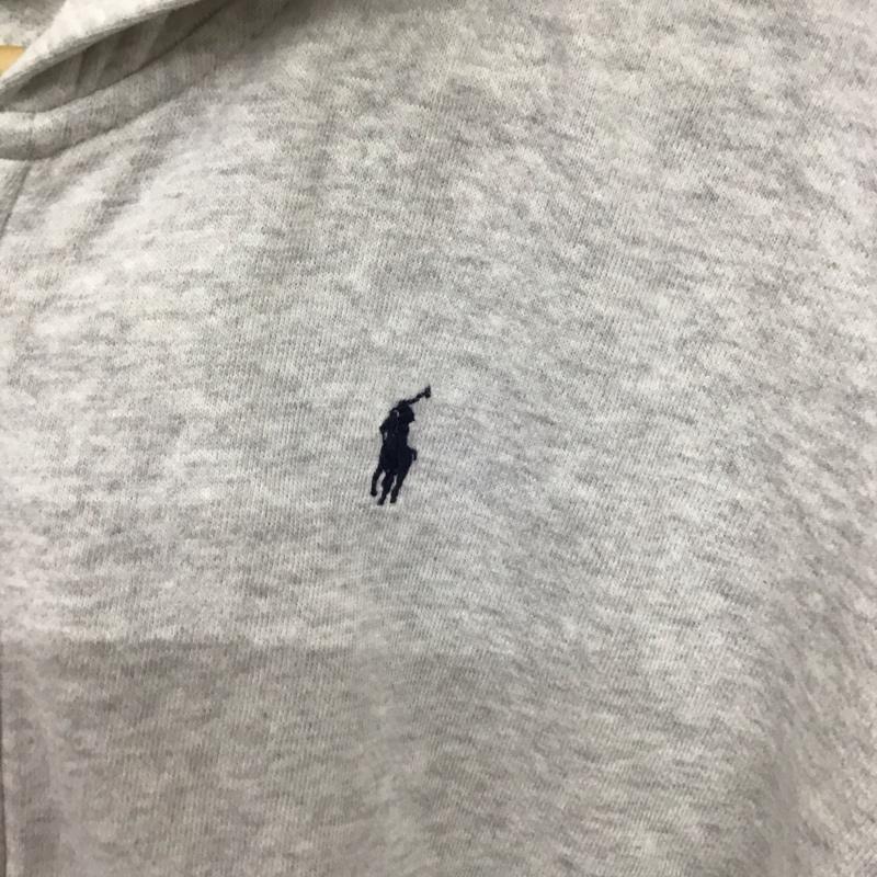 ポロバイラルフローレン Polo by RALPH LAUREN パーカー 長袖 ジップアップパーカー 長袖パーカー カジュアルジャケット XL ロゴ、文字 灰 / グレー / gray メンズ USED 古着 中古 10156701