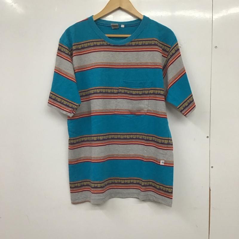 ハンテン HANGTEN Tシャツ 半袖 半袖カットソー プリントTシャツ クルーネックカットソー M プリント マルチカラー / マルチカラー / multicolor メンズ USED 古着 中古 10156703