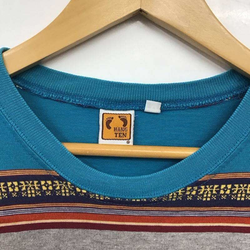 ハンテン HANGTEN Tシャツ 半袖 半袖カットソー プリントTシャツ クルーネックカットソー M プリント マルチカラー / マルチカラー / multicolor メンズ USED 古着 中古 10156703