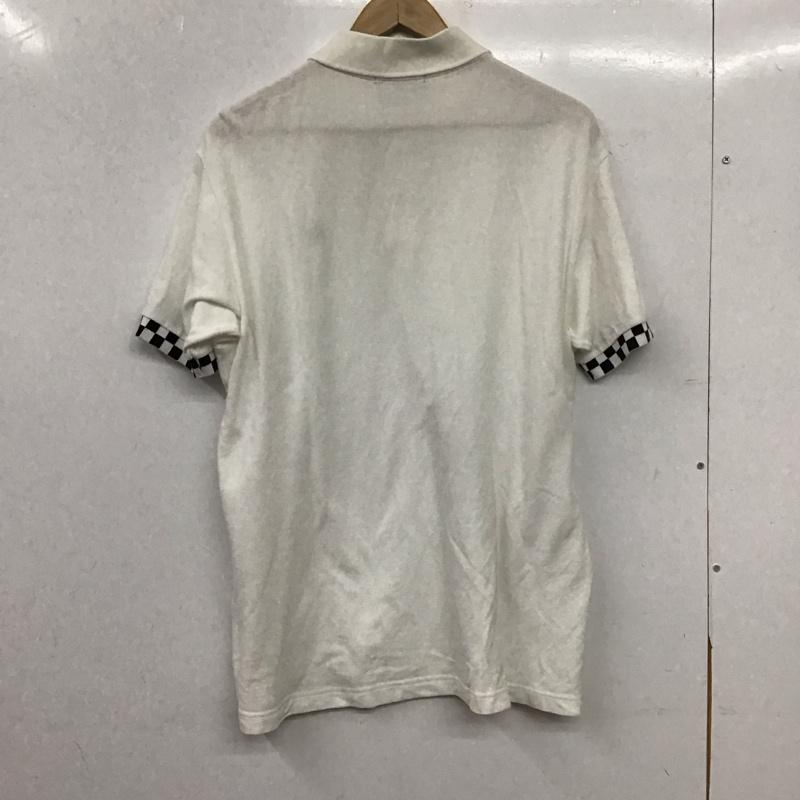 フレッドペリー FRED PERRY ポロシャツ 半袖 半袖ポロシャツ カラーシャツ 半袖カットソー XL ロゴ、文字 白 / ホワイト / white メンズ USED 古着 中古 10156706