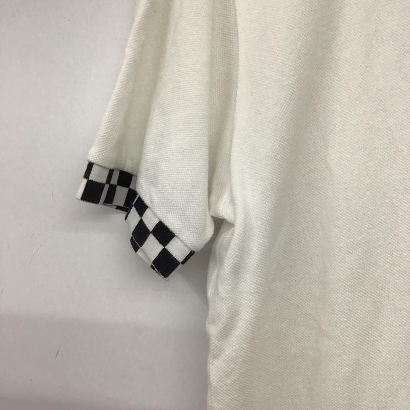 フレッドペリー FRED PERRY ポロシャツ 半袖 半袖ポロシャツ カラーシャツ 半袖カットソー XL ロゴ、文字 白 / ホワイト / white メンズ USED 古着 中古 10156706