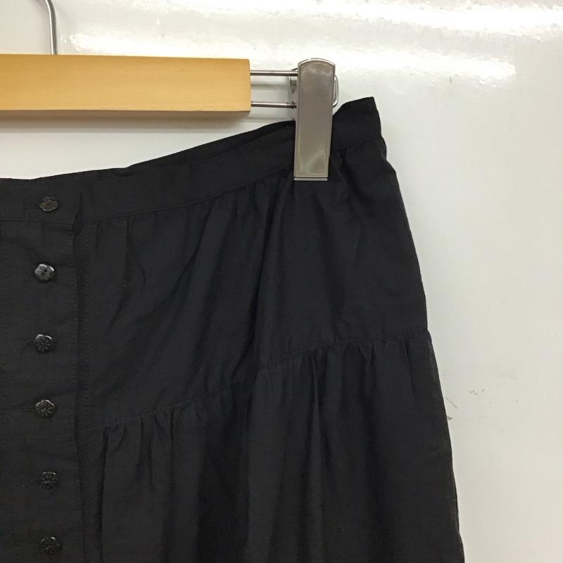 ピンクハウス PINK HOUSE スカート ロングスカート 無地 黒 / ブラック / black レディース USED 古着 中古 10156709