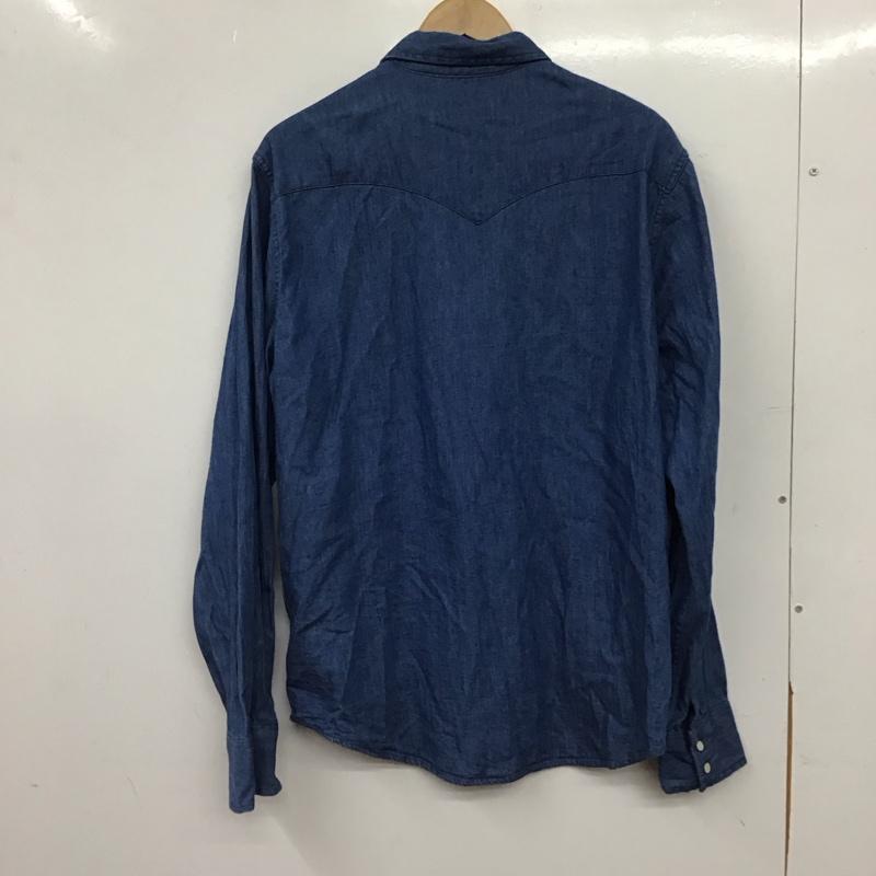 リーバイストラウスアンドコー Levi Strauss & co. シャツ、ブラウス 長袖 長袖シャツ デニムシャツ カラーシャツ L 無地 インディゴ / インディゴ / Indigo メンズ USED 古着 中古 10156710