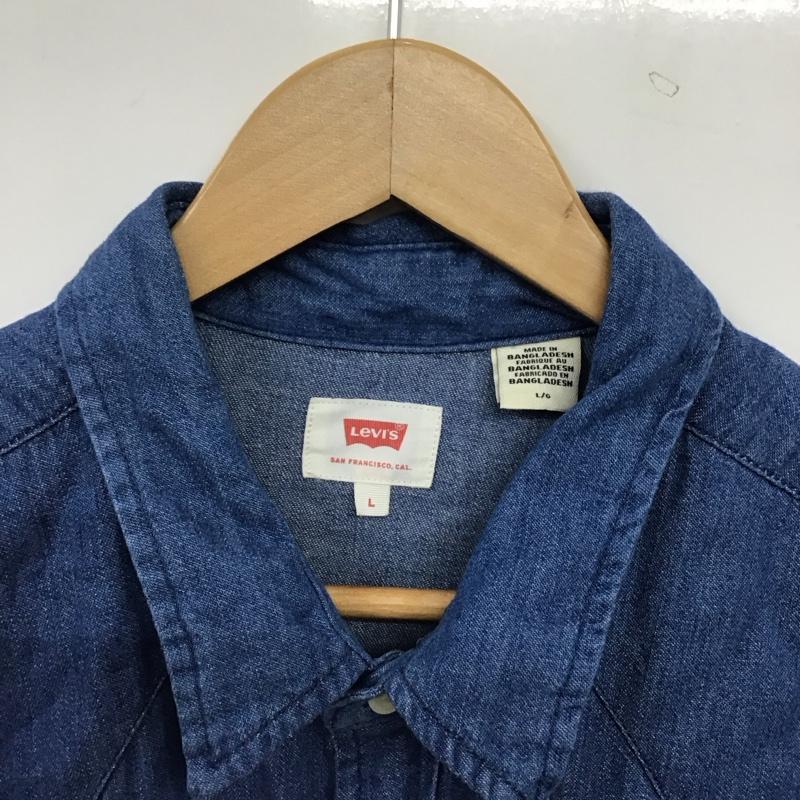 リーバイストラウスアンドコー Levi Strauss & co. シャツ、ブラウス 長袖 長袖シャツ デニムシャツ カラーシャツ L 無地 インディゴ / インディゴ / Indigo メンズ USED 古着 中古 10156710