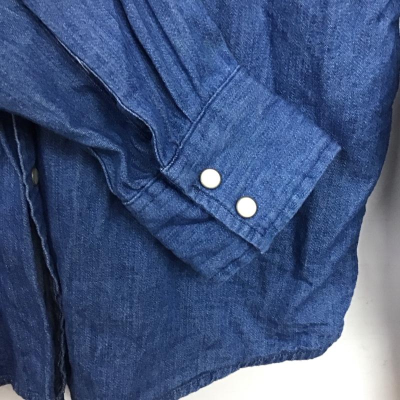 リーバイストラウスアンドコー Levi Strauss & co. シャツ、ブラウス 長袖 長袖シャツ デニムシャツ カラーシャツ L 無地 インディゴ / インディゴ / Indigo メンズ USED 古着 中古 10156710